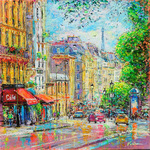 balade vers la place Clichy, immeubles parisiens, la tour eiffel #